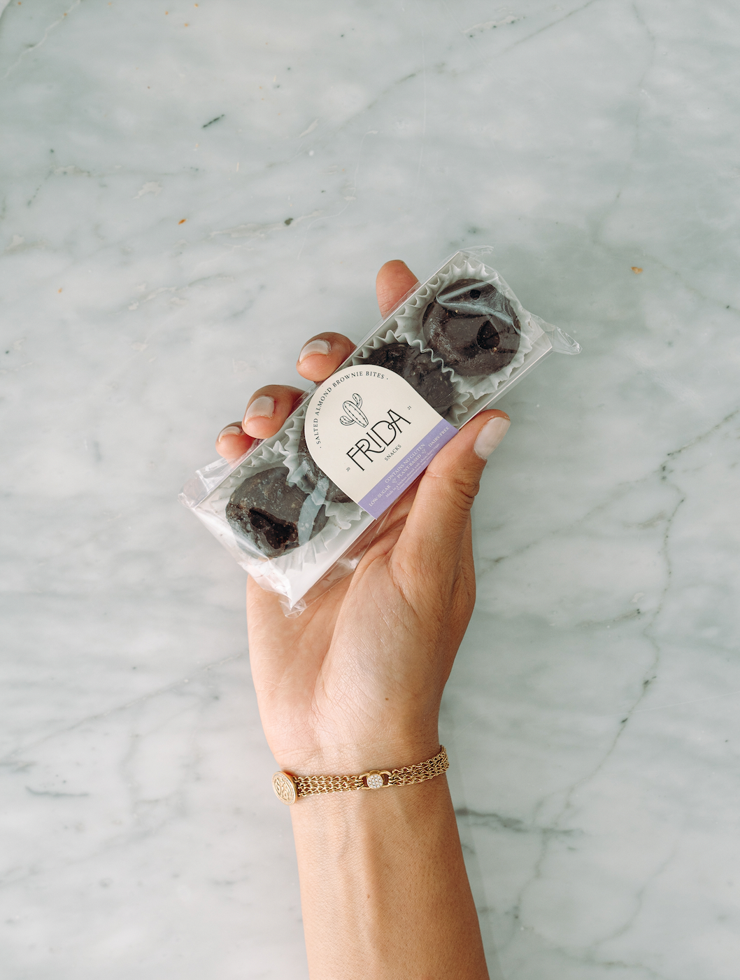 Salted Almond Brownie Bites