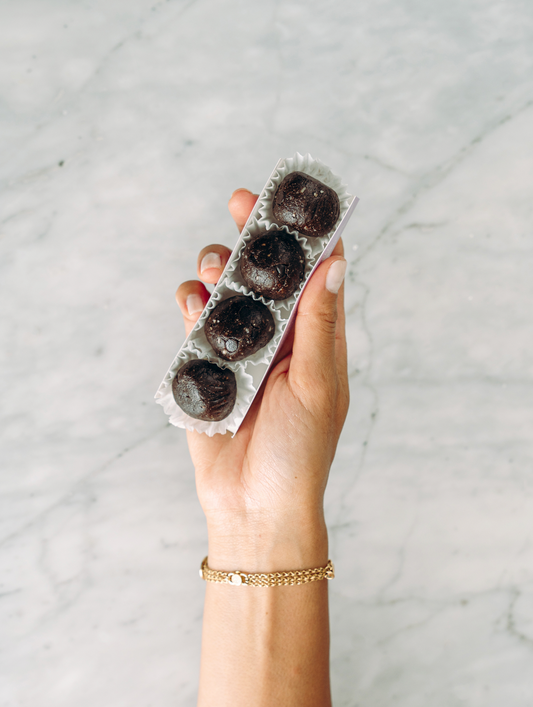 Salted Almond Brownie Bites